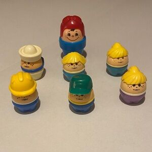 Fisher-Price Little People Assorted Yellow & Blue Figures - Set of 7
